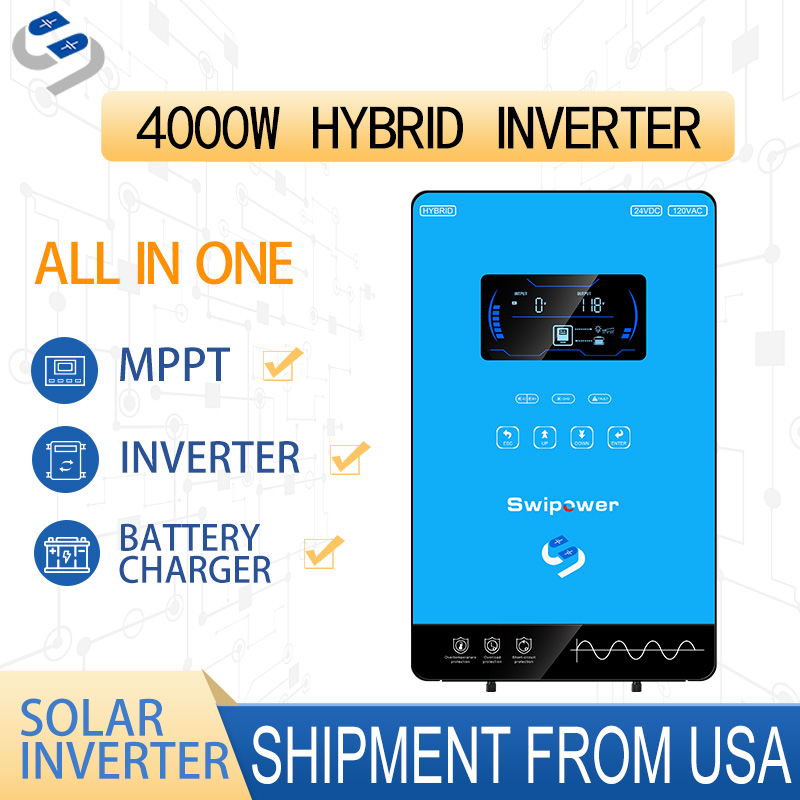 Flexible Solar Panel - CNSWIPOWER อินเวอร์เตอร์พลังงานแสงอาทิตย์แบบไฮบริด 4500VA 24V 4000W แปลงไฟจาก
