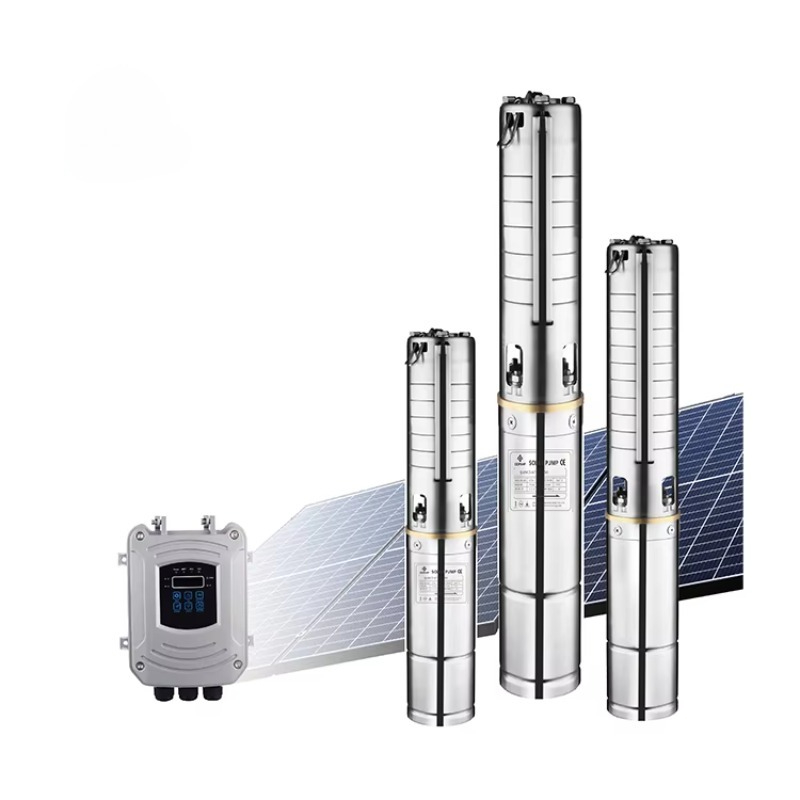 Solar Water Pump - ปั๊มน้ำบาดาลพลังงานแสงอาทิตย์แบบจุ่มใต้น้ำแนวตั้ง 1.5 แรงม้า สำหรับการชลประทานทางการเกษตร