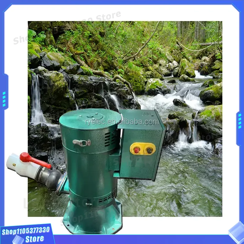 Renewable Energy Hydro - เครื่องกำเนิดไฟฟ้าพลังน้ำขนาดเล็ก 800 วัตต์ แบบพกพา สำหรับระบบไฟฟ้าพลังน้ำสำหรับบ้านพักอาศัยแบบออฟกริด อุปกรณ์พลังงานทดแทนแบบแรงดันต่ำ