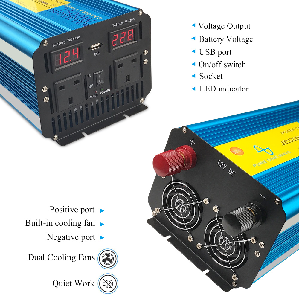 อินเวอร์เตอร์คลื่นไซน์บริสุทธิ - Pure Sine Wave Inverter บทวิจารณ์และราคา