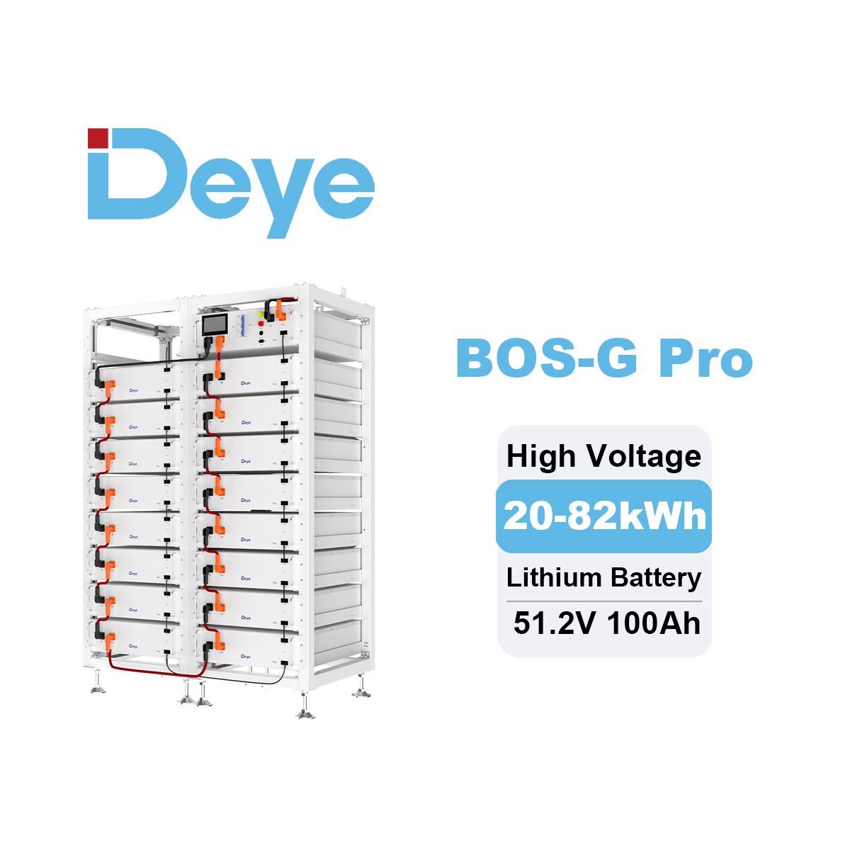 แบตเตอรี่ลิเธียม Deye LiFePO4  - Lithium Battery 100Ah บทวิจารณ์และราคา