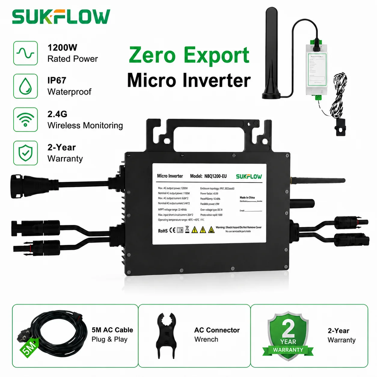ไมโครอินเวอร์เตอร์ SUKFLOW Zer - Flexible Solar Panel บทวิจารณ์และราคา